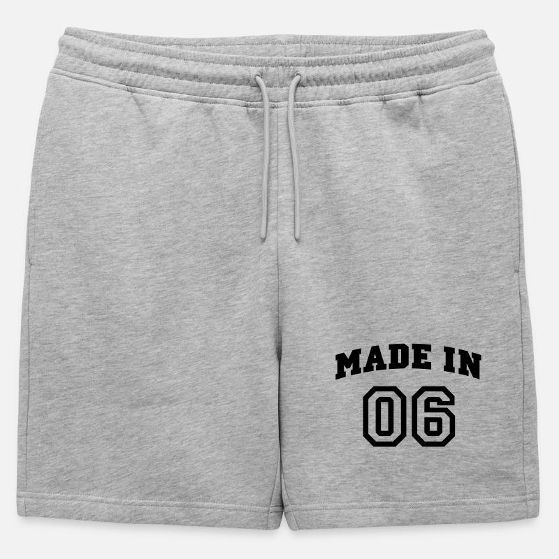 mp_madein06a - Männer Premium Organic Sweatshorts - Grau meliert