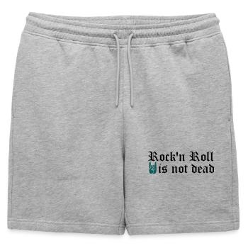 Le Rock'n Roll n'est pas mort - personnalisable - Short de survêtement homme premium - gris chiné - Devant - AI Model Male 178 light (178cm)