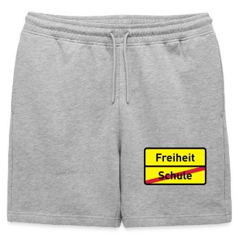 abishirt diplôme d'études abimotiv 2010 lycée - Short de survêtement homme premium - gris chiné - Devant - AI Model Male 178 light (178cm)