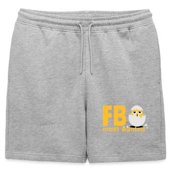 oeufs les plus recherchés chiches - Short de survêtement homme premium - gris chiné - Devant - AI Model Male 178 light (178cm)