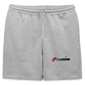 Lifeguard sauveteur aquatique - Short de survêtement homme premium - gris chiné - Devant - AI Model Male 178 light (178cm)