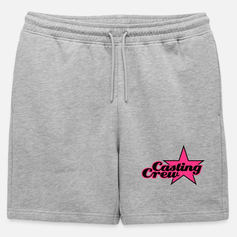 Casting Crew - Männer Premium Organic Sweatshorts - Grau meliert