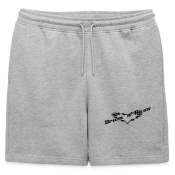 Drum 'n' Bass - Short de survêtement homme premium - gris chiné - Devant - AI Model Male 178 light (178cm)