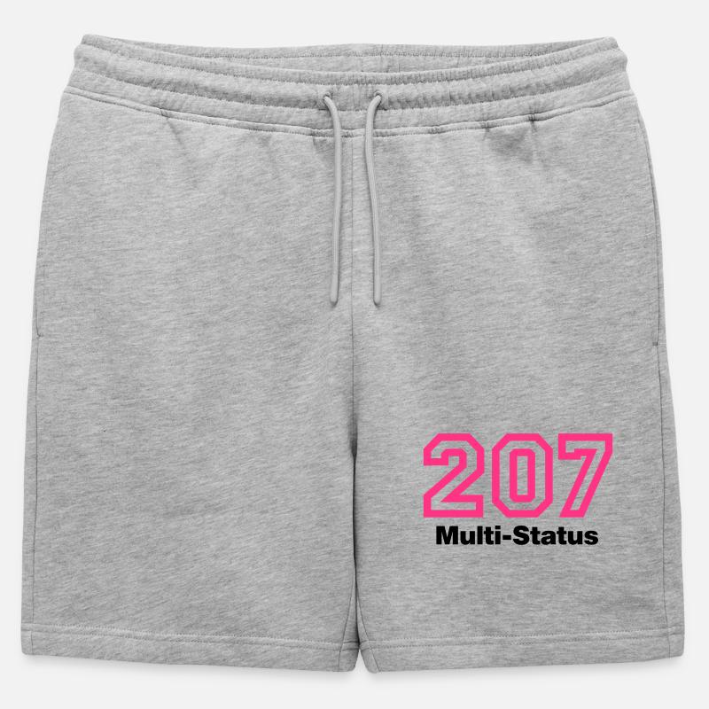 Error 207 Multi-Status - Männer Premium Organic Sweatshorts - Grau meliert
