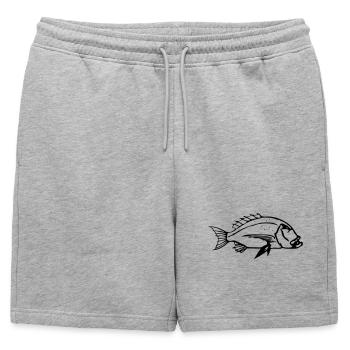 Dentex - Short de survêtement homme premium - gris chiné - Devant - AI Model Male 178 light (178cm)