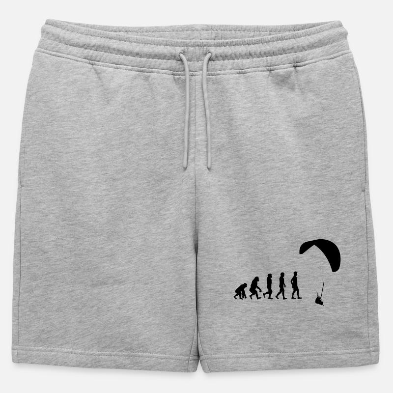 Evolution glider - Mens' Premium Organic Sweatshorts - heather grey