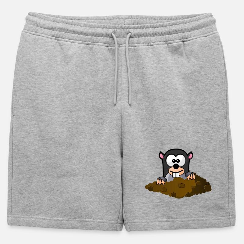 Molecule comic style - Mens' Premium Organic Sweatshorts - heather grey