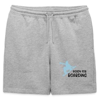 snowboard - Short de survêtement homme premium - gris chiné - Devant - AI Model Male 178 light (178cm)