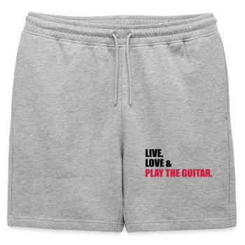 Guitare - Short de survêtement homme premium - gris chiné - Devant - AI Model Male 178 light (178cm)