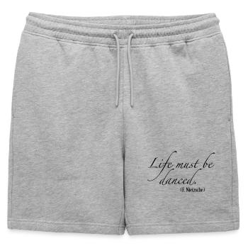 Danse - Short de survêtement homme premium - gris chiné - Devant - AI Model Male 178 light (178cm)