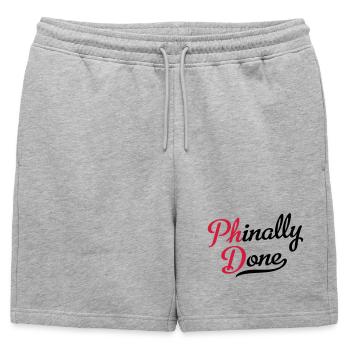 Doctorat - Short de survêtement homme premium - gris chiné - Devant - AI Model Male 178 light (178cm)