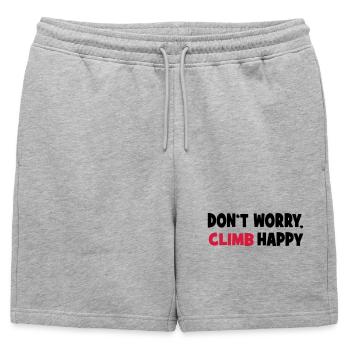 escalade - Short de survêtement homme premium - gris chiné - Devant - AI Model Male 178 light (178cm)