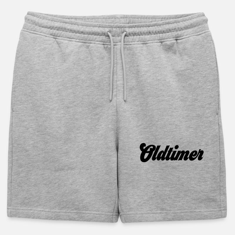 Oldtimer - Männer Premium Organic Sweatshorts - Grau meliert