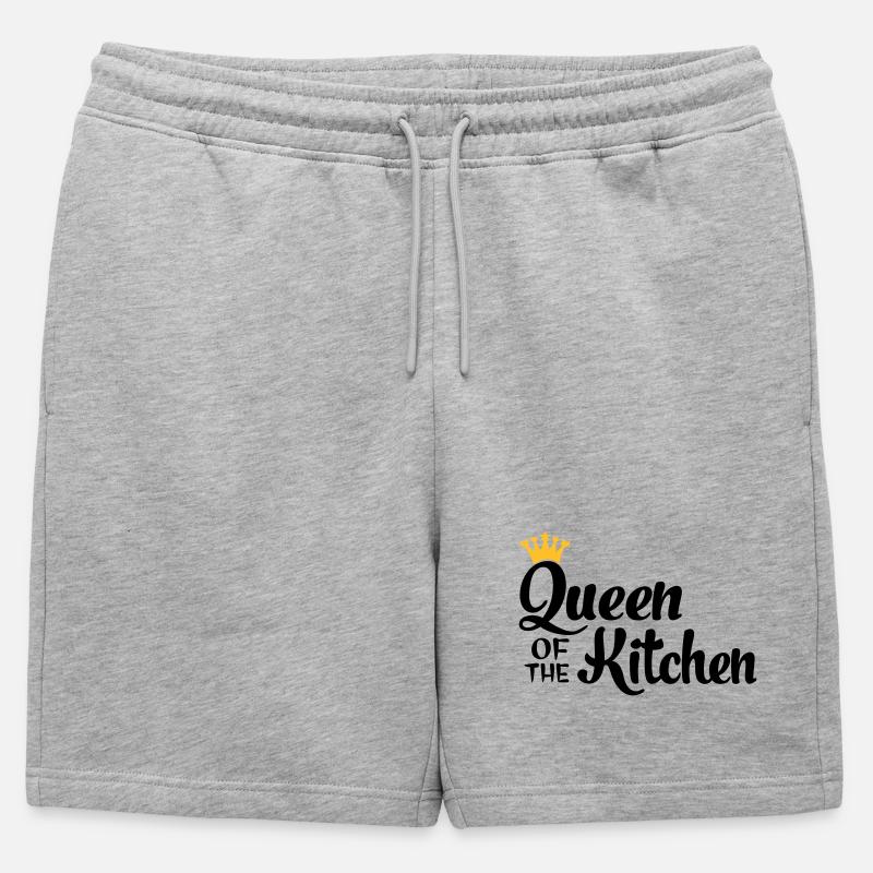 kochen - Männer Premium Organic Sweatshorts - Grau meliert