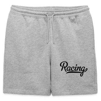 6061912 121984375 racing - Short de survêtement homme premium - gris chiné - Devant - AI Model Male 178 light (178cm)