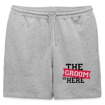 6061912 120134521 groom - Short de survêtement homme premium - gris chiné - Devant - AI Model Male 178 light (178cm)