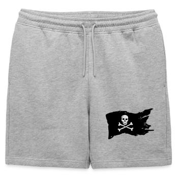 Roger Jolly (couleur personnalisable!) - Short de survêtement homme premium - gris chiné - Devant - AI Model Male 178 light (178cm)