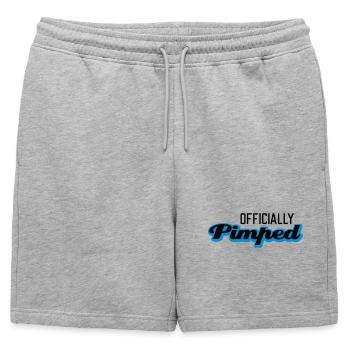 Officially Pimped | Pimp | Tuned | Tuning - Short de survêtement homme premium - gris chiné - Devant - AI Model Male 178 light (178cm)