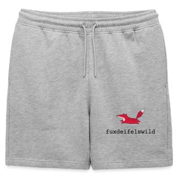 Renard de renard deifels sauvage - Short de survêtement homme premium - gris chiné - Devant - AI Model Male 178 light (178cm)