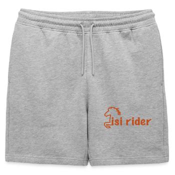 2541614 14950220 isi rider - Short de survêtement homme premium - gris chiné - Devant - AI Model Male 178 light (178cm)