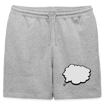 2541614 15422398 - Short de survêtement homme premium - gris chiné - Devant - AI Model Male 178 light (178cm)