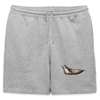 Phoque gris - phoque gris - gris Phoque - Short de survêtement homme premium - gris chiné - Devant - AI Model Male 178 light (178cm)