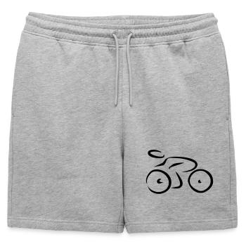 6254398 115307606 vélo - Short de survêtement homme premium - gris chiné - Devant - AI Model Male 178 light (178cm)