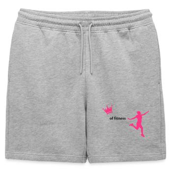 sport - Short de survêtement homme premium - gris chiné - Devant - AI Model Male 178 light (178cm)