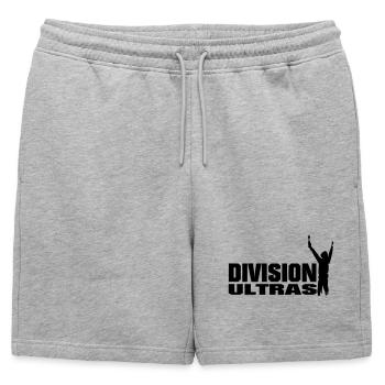 Ultras Hooligans Division - Männer Premium Organic Sweatshorts - Grau meliert - Vorne - AI Model Male 178 light (178cm)