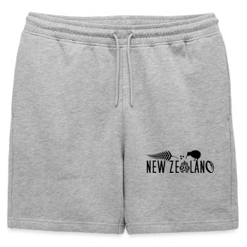 Nouvelle-Zélande Kiwi Voile Rugby Maori - Short de survêtement homme premium - gris chiné - Devant - AI Model Male 178 light (178cm)