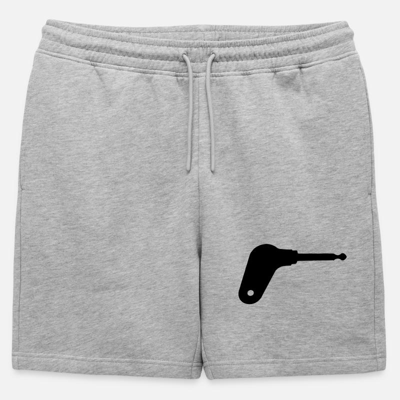 Oldtimer tractor ignition key - Mens' Premium Organic Sweatshorts - heather grey