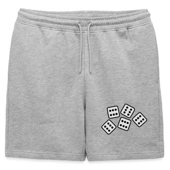 Dice - 30 years Birthday - Mens' Premium Organic Sweatshorts - heather grey - Front - AI Model Male 178 light (178cm)