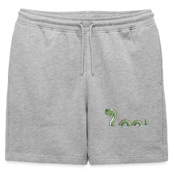 Monstre de mer drôle - Monster - Nessie - Comic - Short de survêtement homme premium - gris chiné - Devant - AI Model Male 178 light (178cm)