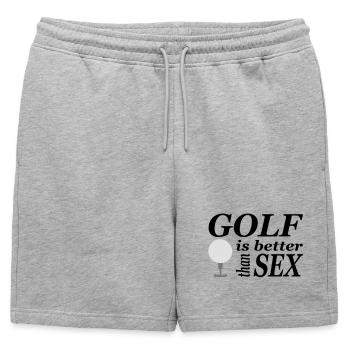 amusant de golf - Short de survêtement homme premium - gris chiné - Devant - AI Model Male 178 light (178cm)