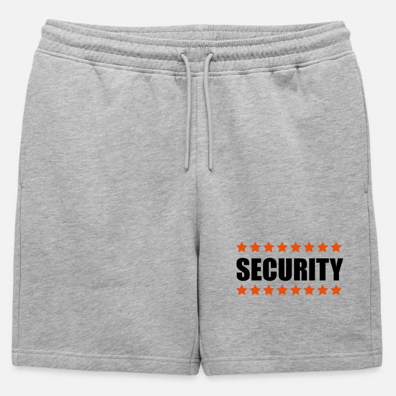 Security - Männer Premium Organic Sweatshorts - Grau meliert