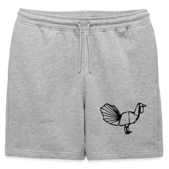 Turquie - Short de survêtement homme premium - gris chiné - Devant - AI Model Male 178 light (178cm)