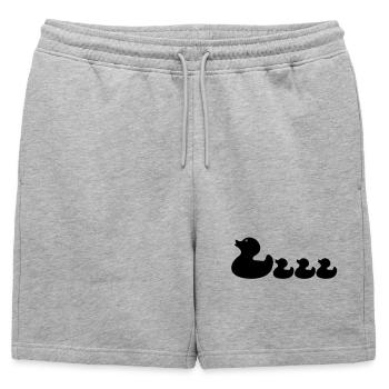 Quietscheentchen - Short de survêtement homme premium - gris chiné - Devant - AI Model Male 178 light (178cm)