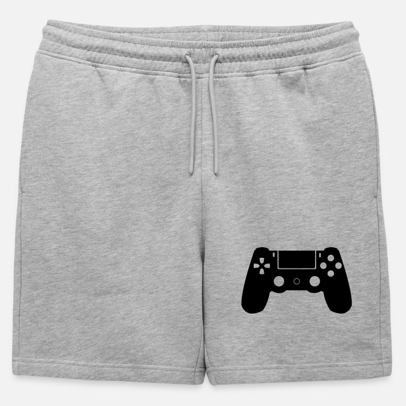 Controller - Männer Premium Organic Sweatshorts - Grau meliert