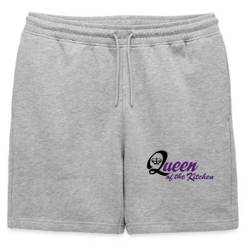 cuire - Short de survêtement homme premium - gris chiné - Devant - AI Model Male 178 light (178cm)