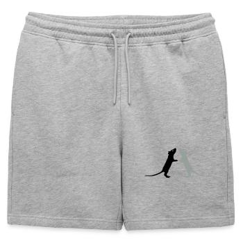 Rats - Short de survêtement homme premium - gris chiné - Devant - AI Model Male 178 light (178cm)