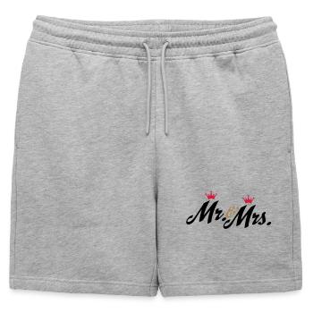 mariage - Short de survêtement homme premium - gris chiné - Devant - AI Model Male 178 light (178cm)