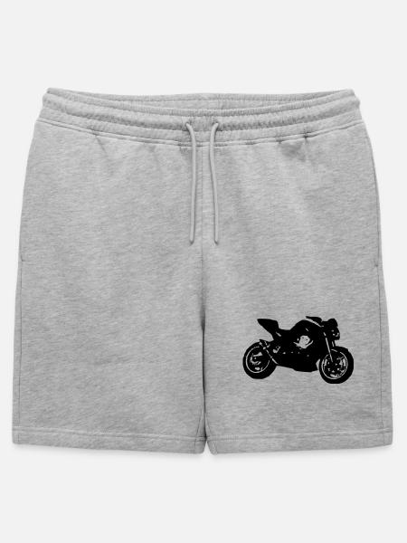 Kawasaki z750 (07) - Männer Premium Organic Sweatshorts - Grau meliert