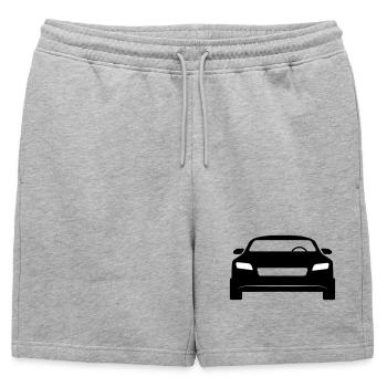 Voiture de sport - Short de survêtement homme premium - gris chiné - Devant - AI Model Male 178 light (178cm)
