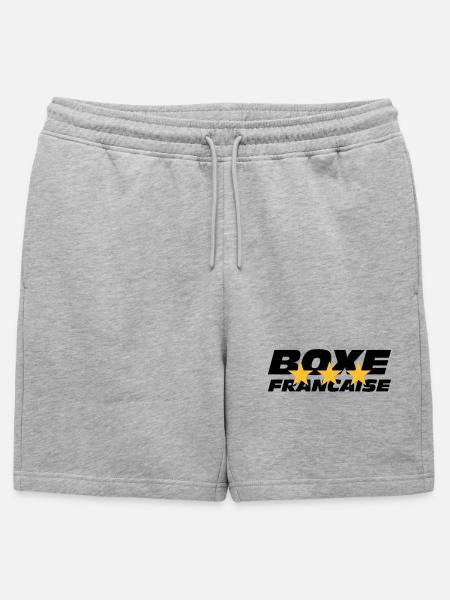 Boxen Francaise - Männer Premium Organic Sweatshorts - Grau meliert