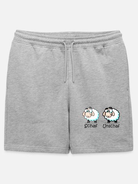 sheep - Mens' Premium Organic Sweatshorts - heather grey