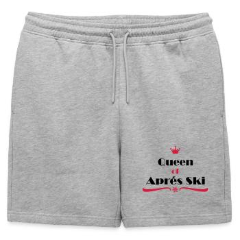 Apres Ski Reine - Short de survêtement homme premium - gris chiné - Devant - AI Model Male 178 light (178cm)
