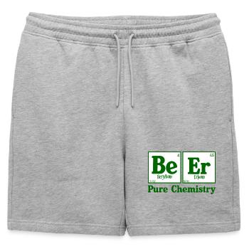 Pure Chemistry 2 - Mens' Premium Organic Sweatshorts - heather grey - Front - AI Model Male 178 light (178cm)