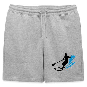 stand up paddling - Short de survêtement homme premium - gris chiné - Devant - AI Model Male 178 light (178cm)