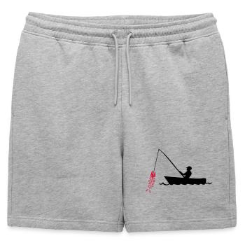 pêcheur - Short de survêtement homme premium - gris chiné - Devant - AI Model Male 178 light (178cm)