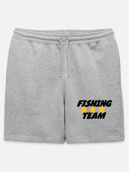 Fishing Team - Short de survêtement homme premium - gris chiné